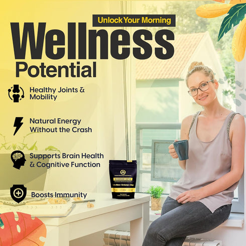 106 Lifecykel Mushroom Coffee Arabica Blend with Lions Mane, Chaga Extract, Cordyceps & Kakadu Plum | Focus |
