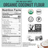 Viva Naturals Organic Coconut Flour (4 lbs) - Gluten Free Baking Flour Substitute for Keto, Paleo, Vegan