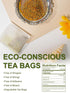 100 Count, TeeLux Ginger Turmeric Green Tea Bags, Smooth Steamed Green Tea with Spicy Ginger, Earthy Turmeric & Sweet