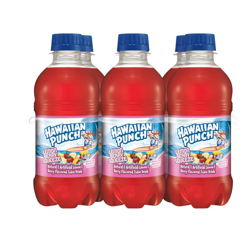 10 Oz 24 Count (4 Packs 6), Hawaiian Punch Lemon Berry Squeeze Fruit Juice Drink, Fl Bottles, Of Ready-to-drink