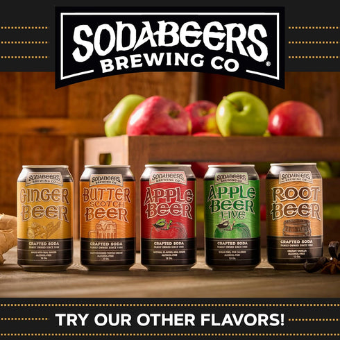 (12 Ginger Beer | SodaBeers Brewing Co | Alcohol-Free, Gluten-Free Crafted Sodas Made With Natural Flavors and Real