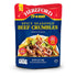 6oz, 12 Hereford Spicy Seasoned Beef Crumbles - Shelf Stable, Halal, Fully Cooked - Case