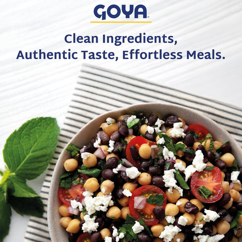 15.5 oz Goya Canned Bean Sampler - Black Beans, Red Kidney Beans, Chickpeas, Organic & Low Sodium, Each - Great