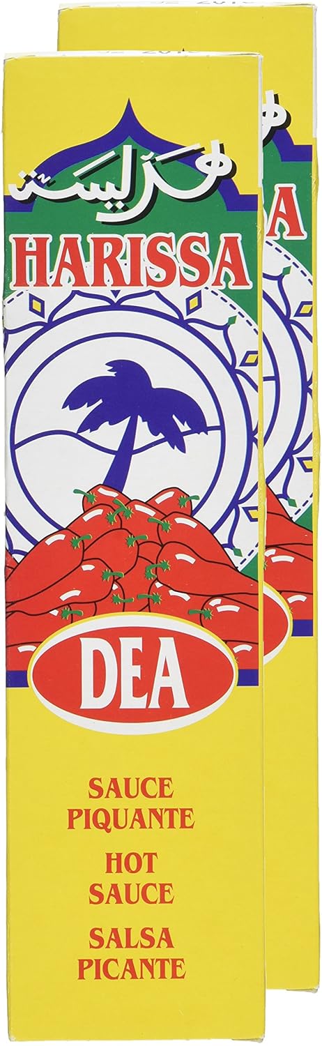 Dea Harissa Hot Sauce From France 2 Pack Combo 2X4.2 oz (Pack of 2 )