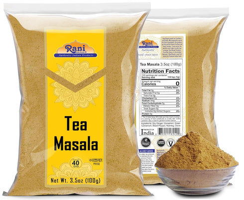 Rani Tea (Chai) Masala Indian Spice Blend, 3.5oz (100g), All Natural, Vegan, Gluten Friendly
