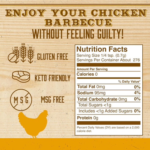 Chick Magnet Rotisserie Chicken Seasoning Rub, Gluten-Free, Low Sodium, 7oz Shaker