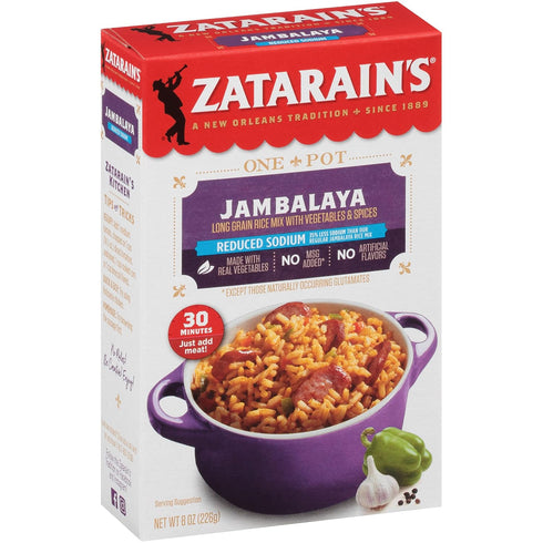8 oz (Pack 8) Zatarain's Reduced Sodium Jambalaya