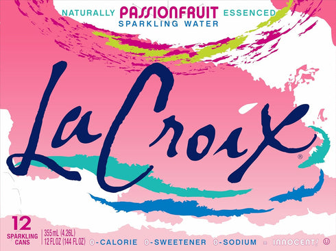 12 Oz (pack 12) La Croix Sparkling Water, Passionfruit, Fl
