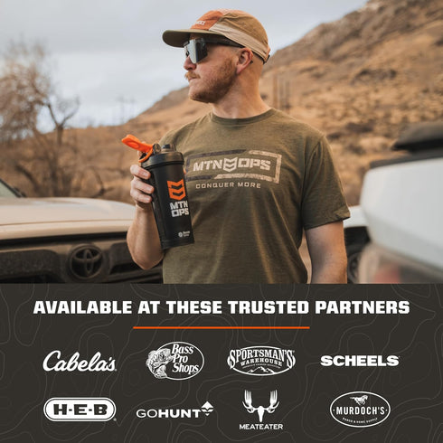 20g 10% 10 Count MTN OPS Big Stick High Protein Meat Sticks - Protein, Collagen - Cracked Pepper Flavor - Individually