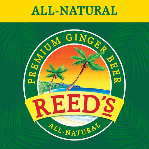 (12OZ Reed's, Original Ginger Beer, Great Tasting All Natural Craft Ginger Beer with Fresh Ginger Root Bottle)