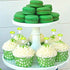 LcingTify 30 Summer PCS Mushroom Cupcake Toppers Green Foam Mushroom Cupcake Picks Mini Mushroom Theme Birthday Party