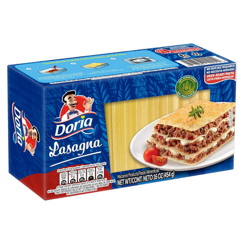GREAT BRITISH TRADING LIMITED Doria Lasagna, Pasta with Durum Wheat Semolina, 16 oz (Pack of 3)