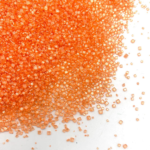 Weraru 3.2oz(Orange) Edible Orange Sanding Sugar Sprinkles Cupcake Cake Toppers, Celebrations Candy Pearls Shaker Jar