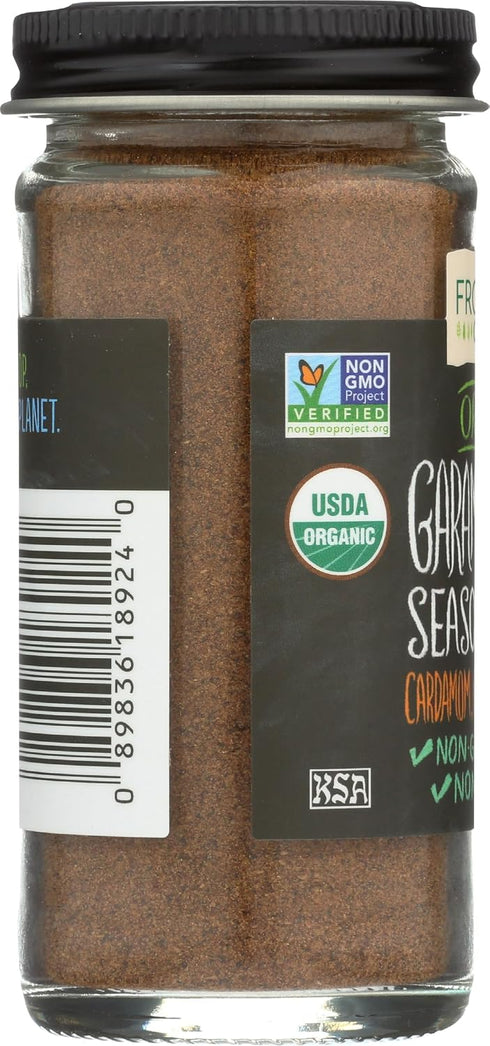 2 Frontier Co-op Organic Garam Masala, Ounce Bottle, Northern Indian Spice Blend, Richly Spicy But Not Hot, Kosher, Non