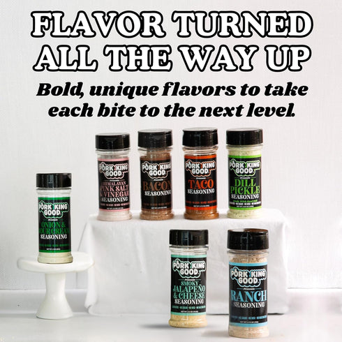 Pork King Good Taco Seasoning for Cooking and Popcorn Seasoning - Keto Friendly, Paleo, No MSG, Gluten Free (Taco