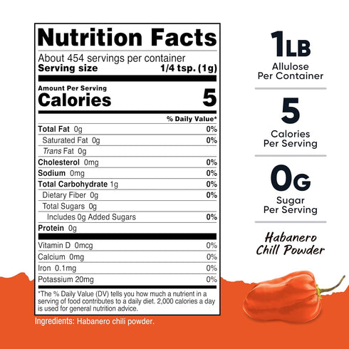 (1 Nutricost Pantry Habanero Powder Pound Per Bottle) - Pure Powdered Habanero : Great for Spicy Snacks, Cooking