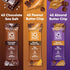 12 Count IQBAR Clean Plant Protein Bars - Chocolate Lovers Variety - - Keto, Vegan, High Fiber, Gluten and Dairy Free