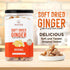Homtiem Dried Crystallized Ginger (16 Ounce), Soft Chews and Candied Delicious Gingers, Perfect for Baking and Relief