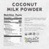 16 Oz, 1 lb 97% Wildly Organic Coconut Milk Powder Bag - Organic, Dairy-Free, Dry Milk Powder, Unsweetened, Dehydrated