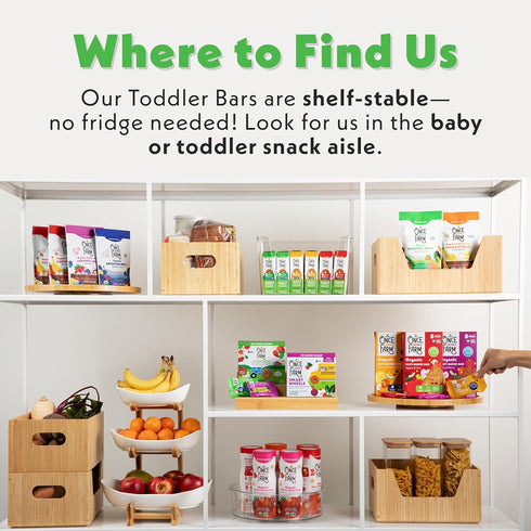 Once Upon a Farm Organic Toddler Snack Bars - Apple, Sweet Potato & Spinach