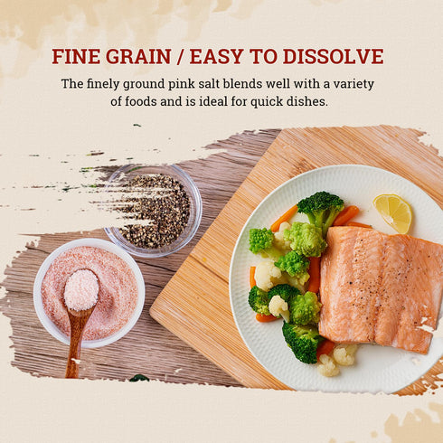 52USA 2 lb, Himalayan Pink Salt Fine, Fine Salt Pink Himalayan Sea Salt, Sea Salt, No Artificial Colors, No Additives