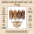 Pack, 4 lbs, Packed Premium In-Shell Nut Variety Mixed Nuts in Shell, Walnut, Almond, Pecan & Hazelnut, Separate Bags