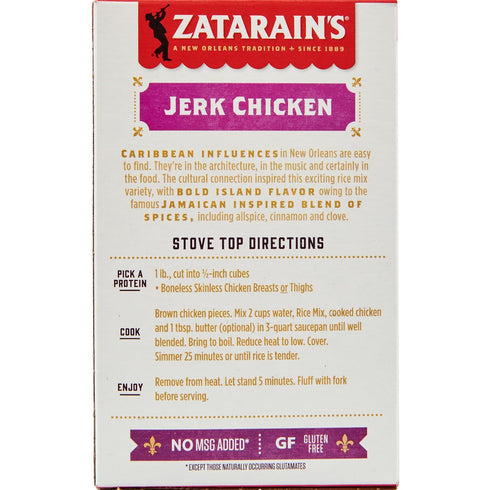 8 oz (Pack 8) Zatarain's Jerk Chicken Rice