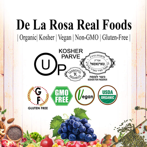 16.9 oz (Pack 1) De La Rosa Organic Balsamic Vinegar, Kosher for Passover, Vegan & Gluten Free, Balsamic Vinegar