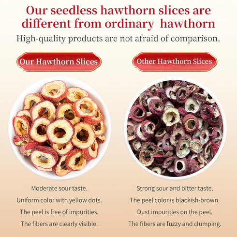 14.11oz/400g Hee Creek Premium Dried Hawthorn Berries Natural Hawthorn Berry Tea No Sugar No Artificial Color Awaken