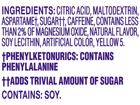 Citrus On-The-Go Powdered Drink Mix with Caffeine, 10 ct., Pack of 5 by Crystal Light
