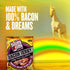 10g 2.75 oz. (8 Count) Slim Jim Smoked Bacon Jerky, Hickory Flavor, Protein Per Serving, Easter Basket Stuffer for Men
