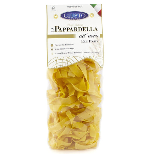 Giusto Sapore Classic Pappardelle All Vovo Italian Egg Pasta Nest - 340g