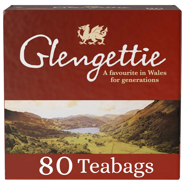 Glengettie Foil Tea Bags (80 Count Box, 250g)