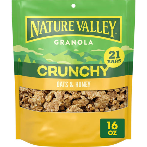 Nature Valley Oats & Honey Big & Crunchy Granola Breakfast Cereal, 16