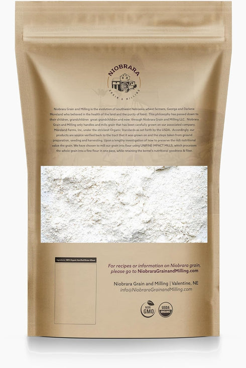 Niobrara Grain and Milling 5lb 100% Niobrara Non-GMO Turkey Red Heritage Grain and Milling Organic Wheat USDA Certified