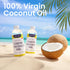 (100% 93% 20 Oz Healthy Origins Coconut Oil, Liquid Virgin) - Virgin, Unrefined, Cold-Pressed Liquid Coconut Oil - MCTs