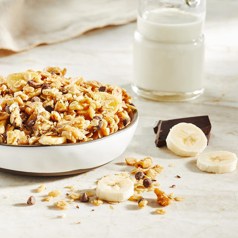 Aplenty 11 Oz (Pack 2) Amazon Brand, Chocolate Chip Banana Bread Granola