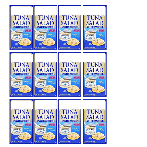 Generic Tuna Salad with Crackers Kit Ready to Eat with Spoon Convenient Protein