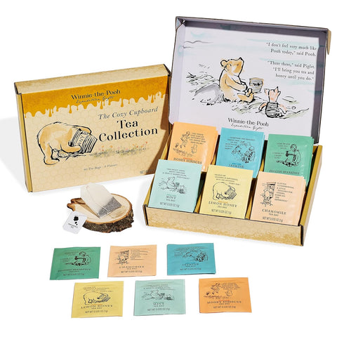 Thoughtfully, Classic Winnie-the Pooh Tea Collection Gift Set, Includes 60 Premium Tea