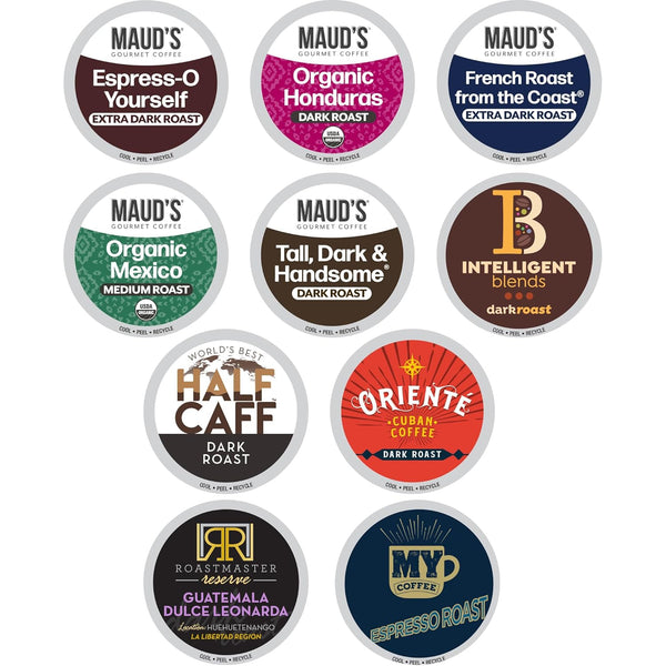 Intelligent Blends Dark Roast Coffee Pods Variety Pack, 50 ct, Single Serve