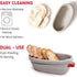 24oz 2 Set KneadAce Sourdough Starter Kit Starter Jar, Cotton Rope Banneton Proofing Baskets, Magnetic Bread Lame