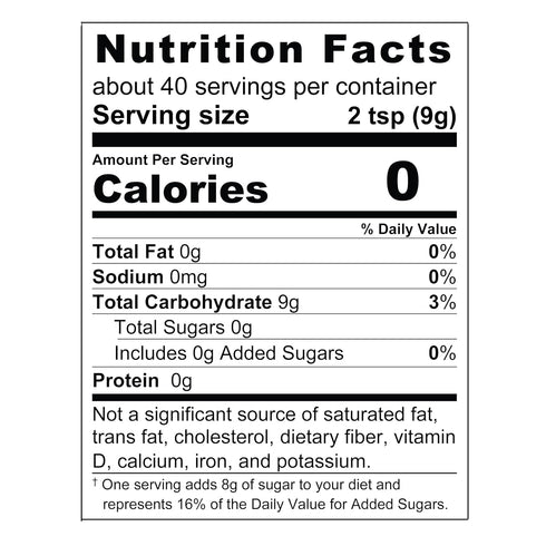 12-Ounce 1 Pack Wholesome Sweeteners Allulose Sweetener, Zero Calorie Sugar Substitute, Keto Friendly, Non GMO