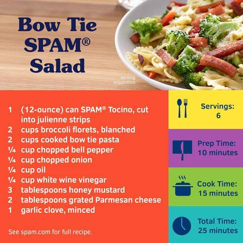 7 12 oz (12 Pack) SPAM with Tocino Seasoning, Grams of Protein Per Serving, Can