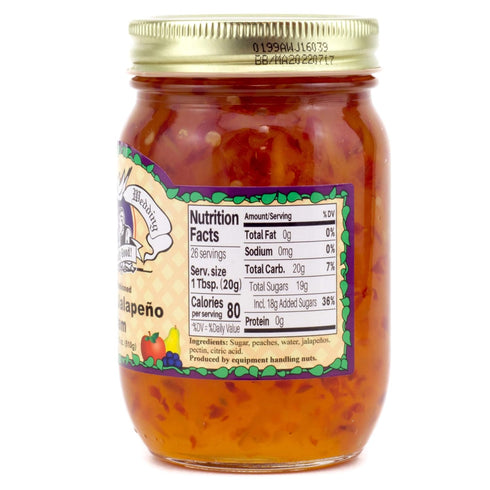 18oz (Pack 2) Amish Wedding Peach Jalapeno Jam