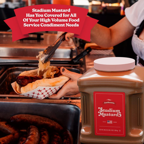 105oz (Pack 1) The Authentic Stadium Mustard. Bulk Food Service Jug. From Cleveland's Famed Municipal Stadium. The