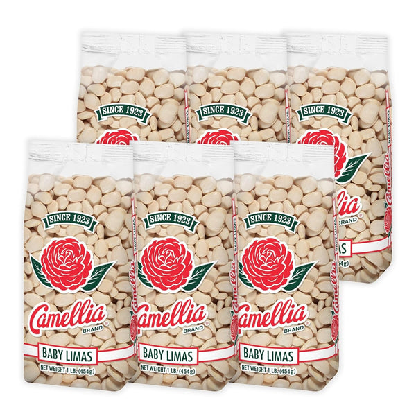 Camellia Brand Dried Baby Lima Beans Premium Small White Butter Beans for