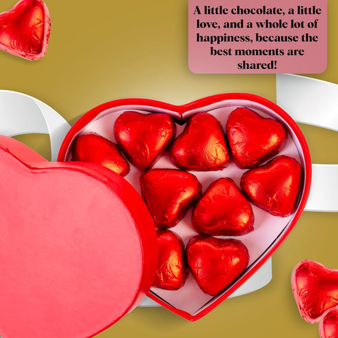 250g (8.8oz) Dubai Chocolates with Pistachio Cream | Valentines Day Gift in Elegant Heart-Shaped Box with White Ribbon