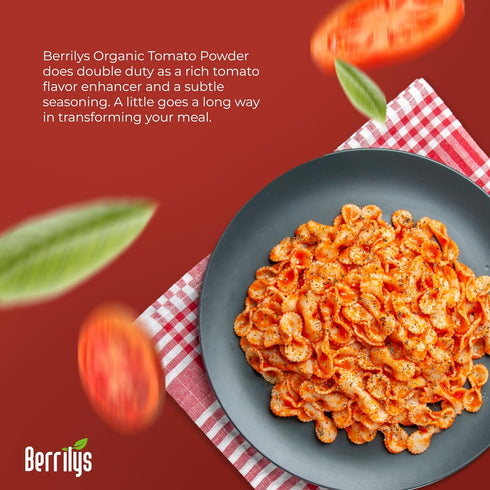 16oz, Organic Dried Tomato Powder with Salt, USDA Certified, Dehydrated, Ground, Great for Baking, Great Souce
