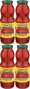 CENTO FOODS Crushed Passata Tomatoes, 24 OZ Pack of 4