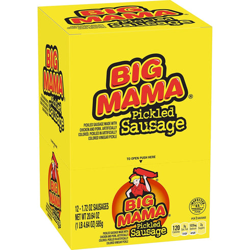 Penrose Big Mama Pickled Sausages, 2.4 Ounce, 12 Pack